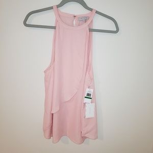 1.State High-neck Flowing Pastel Top